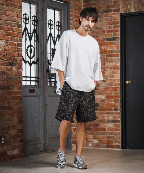 CAMBIO(カンビオ)の「mt10218- Honeycomb Waffle Over Size Tee オーバーサイジングTシャツ(S64326cmb)(Tシャツ/カットソー・メンズ・ホワイト/ブラック/チャコールグレー・S/M/L)」の7枚目の写真