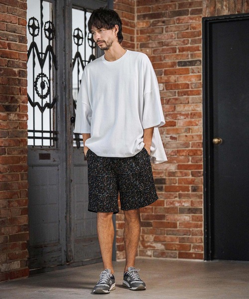 CAMBIO(カンビオ)の「mt10218- Honeycomb Waffle Over Size Tee オーバーサイジングTシャツ(S64326cmb)(Tシャツ/カットソー・メンズ・ホワイト/ブラック/チャコールグレー・S/M/L)」の9枚目の写真
