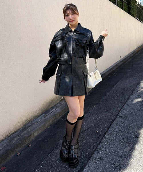 SPIRALGIRL（スパイラルガール）の「ベルトデザイン厚底サンダル（サンダル・レディース・ブラック/ブラウン・MEDIUM/LARGE）」の7枚目の写真