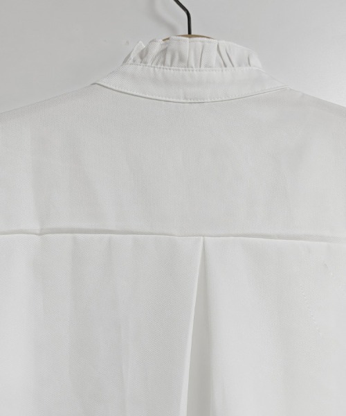ONEP STAR（ワンピスター）の「ピンタックレース×ハイネックブラウス（シャツ/ブラウス・レディース・ホワイト・MEDIUM/LARGE/X-LARGE）」の14枚目の写真
