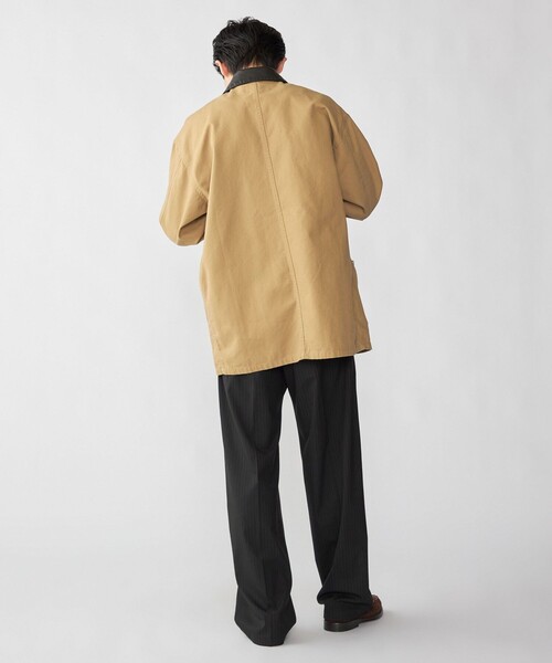 City Ambient Products（シティアンビエントプロダクツ）の「City Ambient Products: オーバーサイズ カバーオール ワーク ジャケット（ブルゾン・メンズ・ベージュ/ブラック/アイボリー・LARGE/MEDIUM/SMALL）」の14枚目の写真