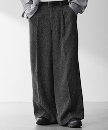 RUUBON | 【RUUBON】nep tweed center press slacks/ネップツイード センタープレススラックスパンツ(その他パンツ)
