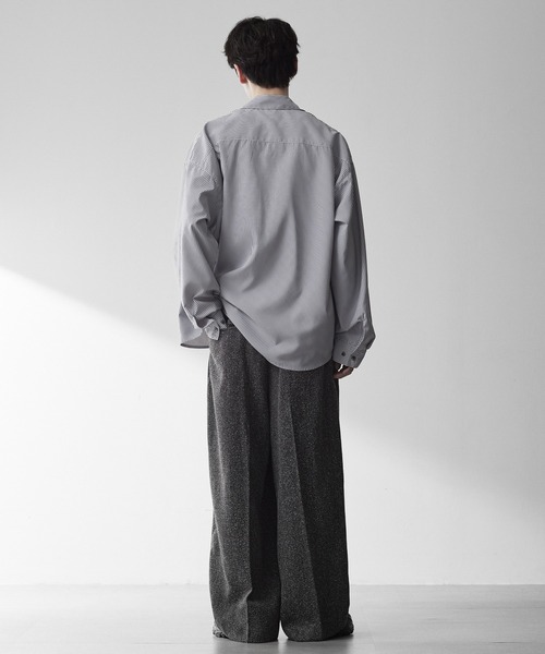 RUUBON（ルーボン）の「【RUUBON】nep tweed center press slacks/ネップツイード センタープレススラックスパンツ（その他パンツ・メンズ・ダークグレー/ベージュ・S/M/L）」の18枚目の写真