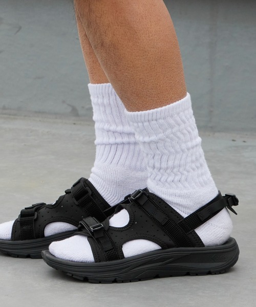 WHITE MOUNTAINEERING（ホワイトマウンテニアリング）の「White Mountaineering/ホワイトマウンテニアリング × rig Footwear/リグ フットウェア WM×rig footwear kuruka 2.0’ パンチング加工 サンダル 2026年 夏 夏服（サンダル・メンズ・ブラック・28/27/26）」の8枚目の写真