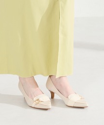 サイド バックル ポインテッドトゥ パンプス /62104