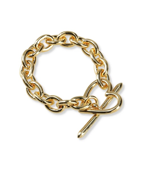 BASICKS(ベイシックス)の「【BASICKS】Heart Bracelet (Medium Link)(ブレスレット・メンズ・シルバー/ゴールド・M)」の3枚目の写真