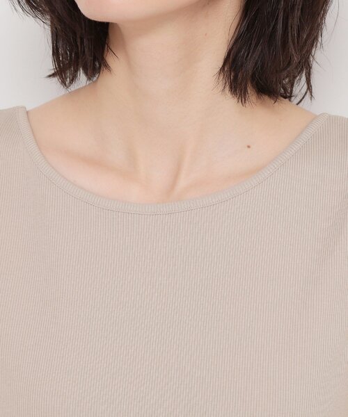 THE SHOP TK （ザ ショップ ティーケー ）の「【前後2WAY】スクエアネックテレコタンク（タンクトップ・レディース・アイボリー/ブラック/ライトグレー・12/13）」の22枚目の写真
