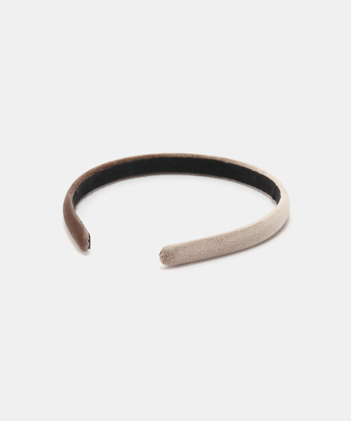 IENA（イエナ）の「SCHO/ショー SMOKE HAIRBAND ヘアバンド FW24-HB-BLA-SMO（カチューシャ・レディース・ウッド・FREE）」の2枚目の写真