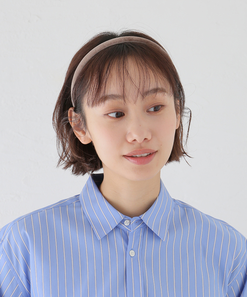 IENA（イエナ）の「SCHO/ショー SMOKE HAIRBAND ヘアバンド FW24-HB-BLA-SMO（カチューシャ・レディース・ウッド・FREE）」の5枚目の写真