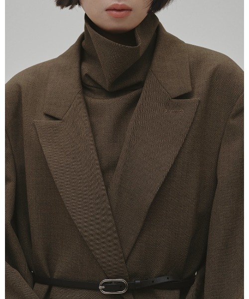 TODAYFUL(トゥデイフル)の「Twill Turtle Tops(Tシャツ/カットソー・レディース・ブルー系その他/グレイッシュベージュ/ブラック・FREE)」の12枚目の写真