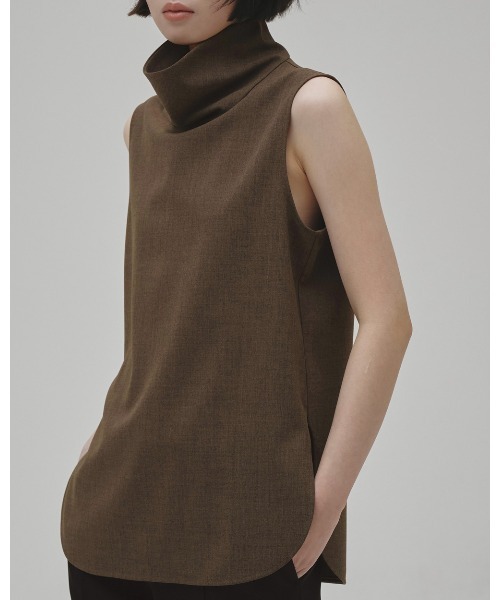 TODAYFUL(トゥデイフル)の「Twill Turtle Tops(Tシャツ/カットソー・レディース・ブルー系その他/グレイッシュベージュ/ブラック・FREE)」の13枚目の写真