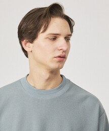 ABAHOUSE（アバハウス）の「クォーターゲージニット クルーネックスウェット   リラックスフィット（スウェット）」