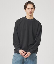 ABAHOUSE（アバハウス）の「クォーターゲージニット クルーネックスウェット   リラックスフィット（スウェット）」