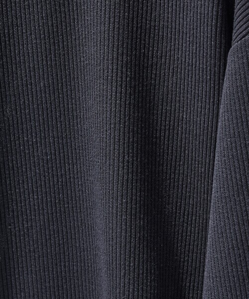 ABAHOUSE（アバハウス）の「クォーターゲージニット クルーネックスウェット / リラックスフィット（スウェット・メンズ・チャコールグレー/ブラック/サックスブルー/アイボリー・48/46）」の19枚目の写真
