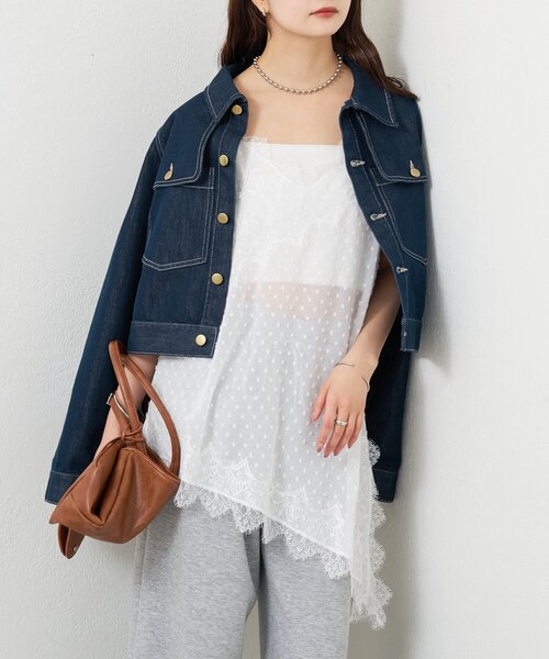 mystic（ミスティック）の「シアードビーヘムチュニック（チュニック・レディース・オフホワイト/ブラック・FREE）」の2枚目の写真