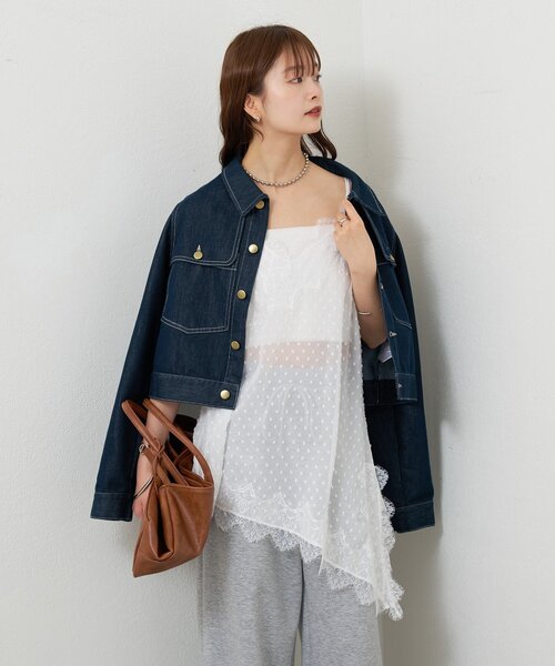 mystic（ミスティック）の「シアードビーヘムチュニック（チュニック・レディース・オフホワイト/ブラック・FREE）」の3枚目の写真