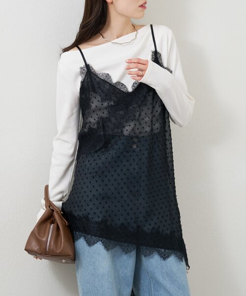 mystic（ミスティック）の「シアードビーヘムチュニック（チュニック・レディース・オフホワイト/ブラック・FREE）」の19枚目の写真