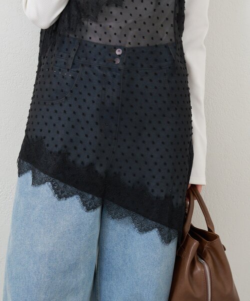 mystic（ミスティック）の「シアードビーヘムチュニック（チュニック・レディース・オフホワイト/ブラック・FREE）」の21枚目の写真