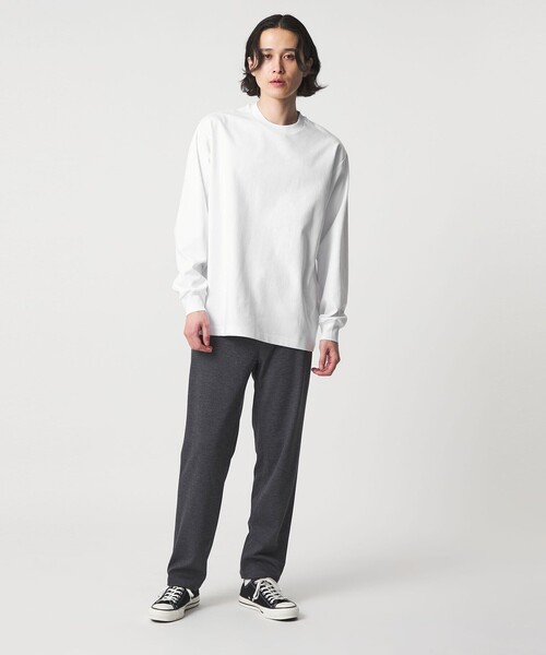 A DAY IN THE LIFE UNITED ARROWS(アデイインザライフユナイテッドアローズ)の「ポンチ リラックス カットソー<A DAY IN THE LIFE>(Tシャツ/カットソー・メンズ・その他1/ホワイト/ブラック・S/M/L)」の13枚目の写真