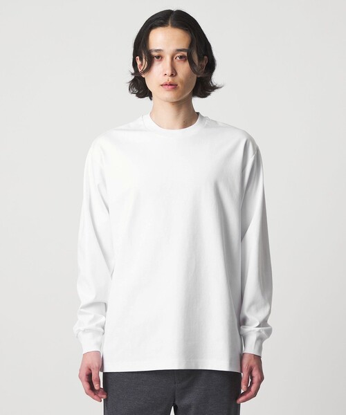 A DAY IN THE LIFE UNITED ARROWS(アデイインザライフユナイテッドアローズ)の「ポンチ リラックス カットソー<A DAY IN THE LIFE>(Tシャツ/カットソー・メンズ・その他1/ホワイト/ブラック・S/M/L)」の18枚目の写真