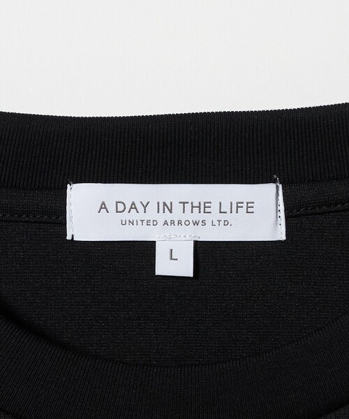 A DAY IN THE LIFE UNITED ARROWS(アデイインザライフユナイテッドアローズ)の「ポンチ リラックス カットソー<A DAY IN THE LIFE>(Tシャツ/カットソー・メンズ・その他1/ホワイト/ブラック・S/M/L)」の10枚目の写真