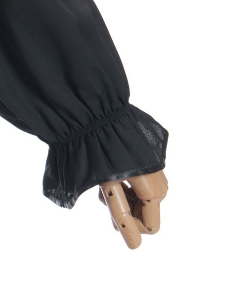 axes femme(アクシーズファム)の「桜刺繍スタンドブラウス(シャツ/ブラウス・レディース・ブラック/ピンク/キナリ・MEDIUM)」の19枚目の写真