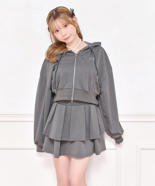 apres jour(アプレジュール)の「【上下セット売り】ラメポンチセットアップ(セットアップ・レディース・ピンク/ブラック/チャコールグレー・X-LARGE/フリー)」の18枚目の写真