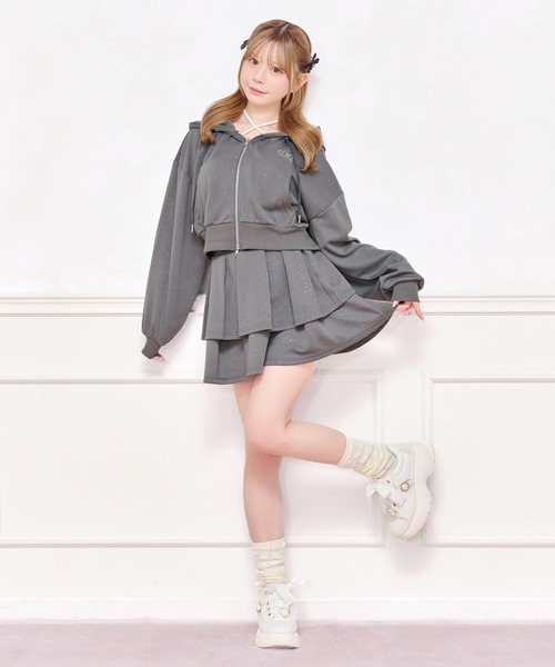 apres jour(アプレジュール)の「【上下セット売り】ラメポンチセットアップ(セットアップ・レディース・ピンク/ブラック/チャコールグレー・X-LARGE/フリー)」の20枚目の写真
