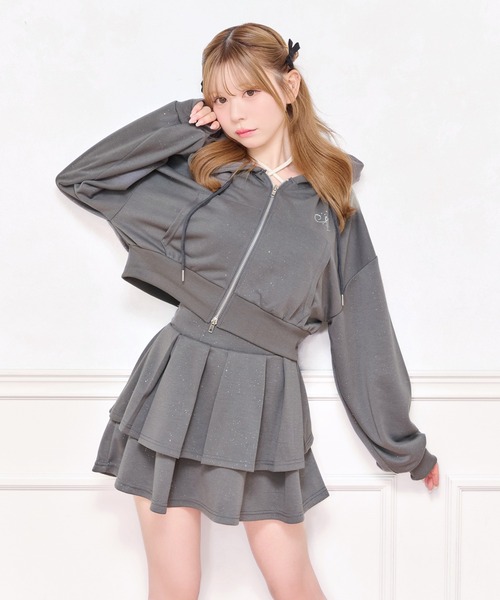 apres jour(アプレジュール)の「【上下セット売り】ラメポンチセットアップ(セットアップ・レディース・ピンク/ブラック/チャコールグレー・X-LARGE/フリー)」の17枚目の写真