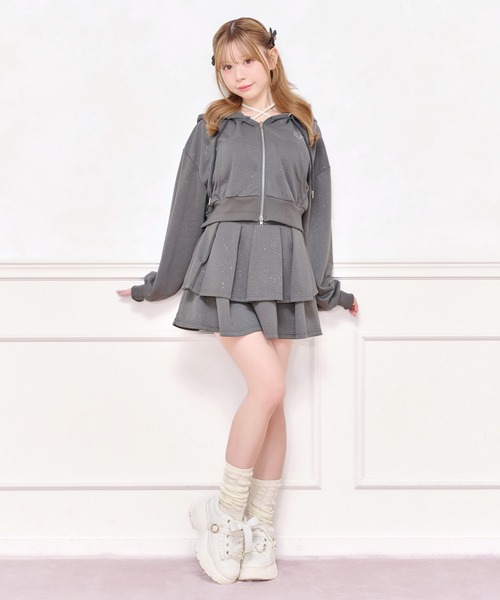 apres jour(アプレジュール)の「【上下セット売り】ラメポンチセットアップ(セットアップ・レディース・ピンク/ブラック/チャコールグレー・X-LARGE/フリー)」の22枚目の写真