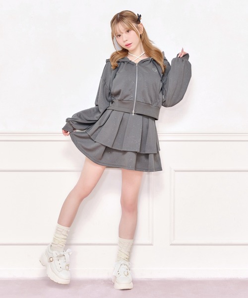 apres jour(アプレジュール)の「【上下セット売り】ラメポンチセットアップ(セットアップ・レディース・ピンク/ブラック/チャコールグレー・X-LARGE/フリー)」の21枚目の写真