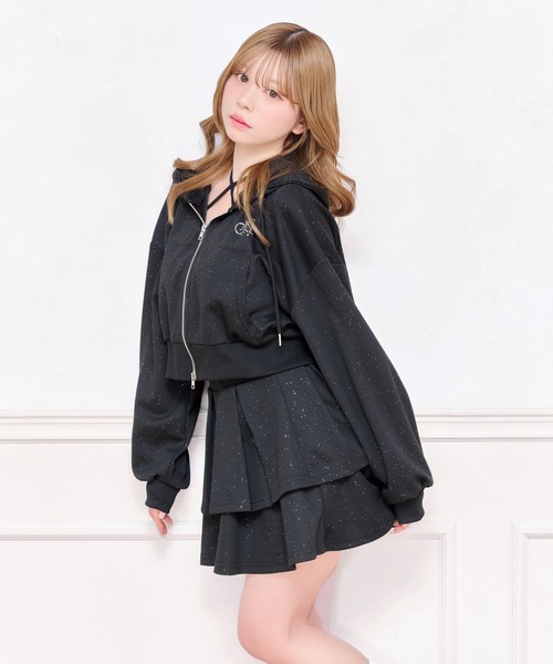 apres jour(アプレジュール)の「【上下セット売り】ラメポンチセットアップ(セットアップ・レディース・ピンク/ブラック/チャコールグレー・X-LARGE/フリー)」の13枚目の写真