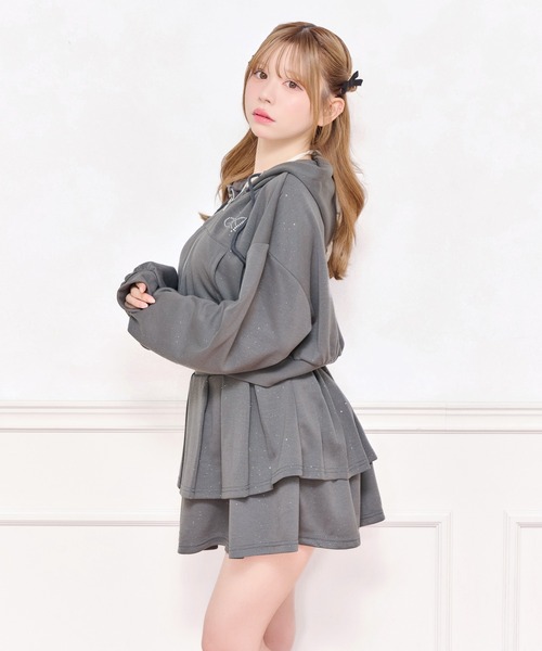 apres jour(アプレジュール)の「【上下セット売り】ラメポンチセットアップ(セットアップ・レディース・ピンク/ブラック/チャコールグレー・X-LARGE/フリー)」の19枚目の写真