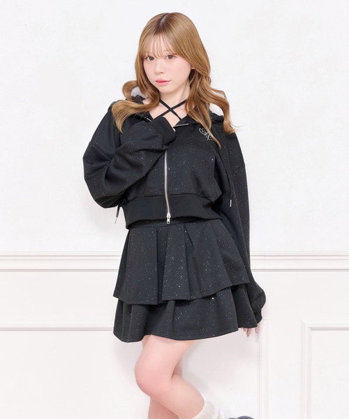 apres jour(アプレジュール)の「【上下セット売り】ラメポンチセットアップ(セットアップ・レディース・ピンク/ブラック/チャコールグレー・X-LARGE/フリー)」の11枚目の写真