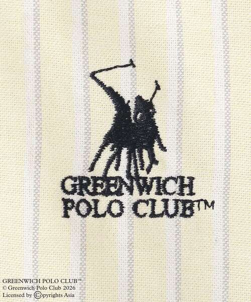 GREENWICH POLO CLUB(グリニッジポロクラブ)の「GREENWICH POLO CLUB(TM)クロップドシャツ(シャツ/ブラウス・レディース・サックスブルー/ストライプ/イエロー・FREE)」の17枚目の写真