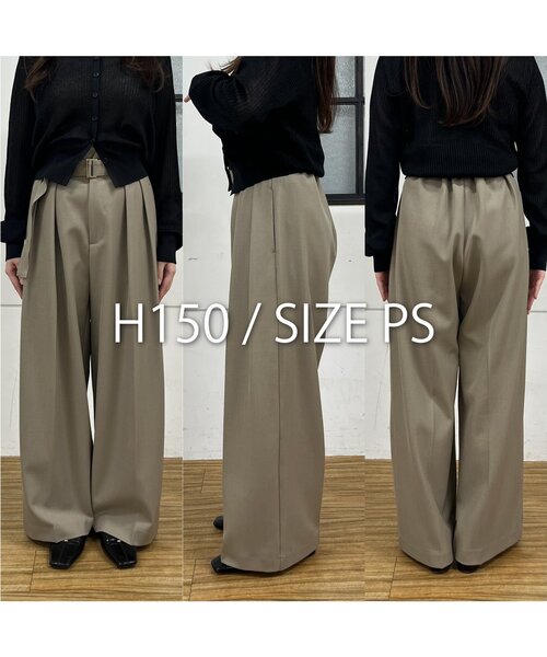 CAPRICIEUX LE'MAGE（カプリシューレマージュ）の「【yuu企画】【サイズ展開あり】アシメウエストパンツ（その他パンツ・レディース・ホワイト系その他/グレイッシュベージュ/ブラック・38/36/PS/TM）」の4枚目の写真