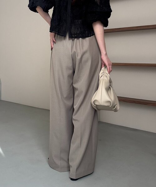 CAPRICIEUX LE'MAGE（カプリシューレマージュ）の「【yuu企画】【サイズ展開あり】アシメウエストパンツ（その他パンツ・レディース・ホワイト系その他/グレイッシュベージュ/ブラック・38/36/PS/TM）」の21枚目の写真