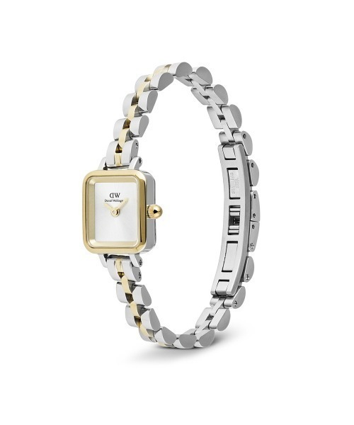 Daniel Wellington(ダニエルウェリントン)の「Quadro Mini 3-Link Two Tone ローズゴールド/ゴールド(アナログ腕時計・レディース・イエローゴールド/ピンクゴールド・ONE SIZE)」の3枚目の写真