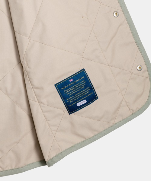 LAVENHAM(ラベンハム)の「Linen Cotton Unwadded Thornham Mens / リネン コットン アンワディッド ソーンハム メンズ(ベスト・メンズ・ブラック/ミント・S/M/L/XL)」の3枚目の写真