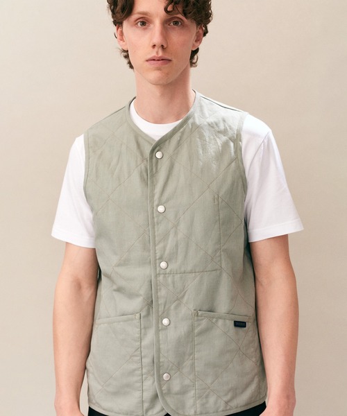 LAVENHAM(ラベンハム)の「Linen Cotton Unwadded Thornham Mens / リネン コットン アンワディッド ソーンハム メンズ(ベスト・メンズ・ブラック/ミント・S/M/L/XL)」の17枚目の写真