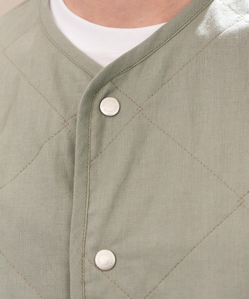 LAVENHAM(ラベンハム)の「Linen Cotton Unwadded Thornham Mens / リネン コットン アンワディッド ソーンハム メンズ(ベスト・メンズ・ブラック/ミント・S/M/L/XL)」の22枚目の写真