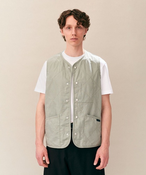 LAVENHAM(ラベンハム)の「Linen Cotton Unwadded Thornham Mens / リネン コットン アンワディッド ソーンハム メンズ(ベスト・メンズ・ブラック/ミント・S/M/L/XL)」の14枚目の写真
