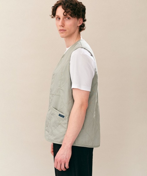 LAVENHAM(ラベンハム)の「Linen Cotton Unwadded Thornham Mens / リネン コットン アンワディッド ソーンハム メンズ(ベスト・メンズ・ブラック/ミント・S/M/L/XL)」の18枚目の写真