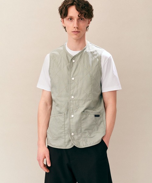 LAVENHAM(ラベンハム)の「Linen Cotton Unwadded Thornham Mens / リネン コットン アンワディッド ソーンハム メンズ(ベスト・メンズ・ブラック/ミント・S/M/L/XL)」の15枚目の写真
