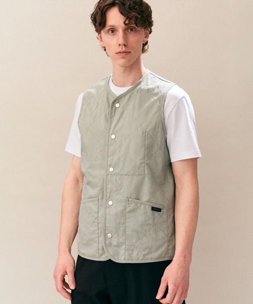 LAVENHAM(ラベンハム)の「Linen Cotton Unwadded Thornham Mens / リネン コットン アンワディッド ソーンハム メンズ(ベスト・メンズ・ブラック/ミント・S/M/L/XL)」の16枚目の写真