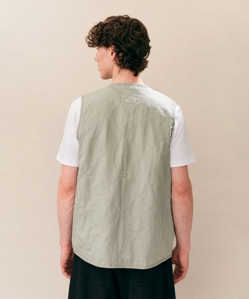 LAVENHAM(ラベンハム)の「Linen Cotton Unwadded Thornham Mens / リネン コットン アンワディッド ソーンハム メンズ(ベスト・メンズ・ブラック/ミント・S/M/L/XL)」の19枚目の写真