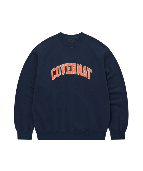 COVERNAT(カバーナット)の「アーチロゴ スウェット ネイビー(スウェット・レディース・その他・X-SMALL/X-LARGE/XX-LARGE/SMALL/LARGE/MEDIUM)」の1枚目の写真