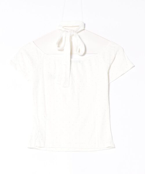 Bling Leads（ブリングリーズ）の「【Bls】 【ZL】【Bling Leads】チョーカーネックTEE ストール（Tシャツ/カットソー・メンズ・ホワイト・FREE）」の2枚目の写真