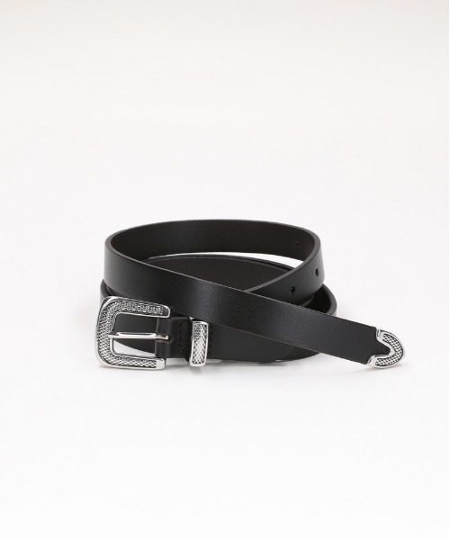 BACK NUMBER(バックナンバー)34mmレザーナローロングベルト
