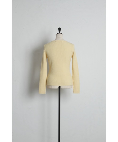 tocco closet(トッコ クローゼット)の「【ZOZO限定】フロントシアーリボンニットトップス(ニット/セーター・レディース・チャコール/ブラック/レモンイエロー・M)」の17枚目の写真